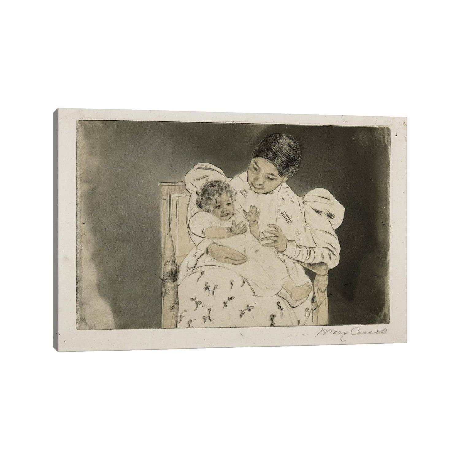 iCanvas "The Barefooted Child, C. 189697" by Mary Stevenson Cassatt